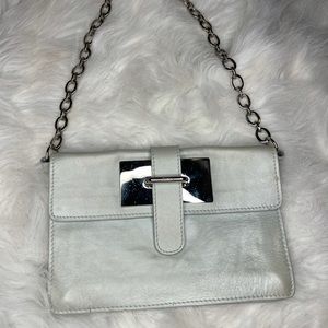 FURLA LEATHER CLUTCH BAG